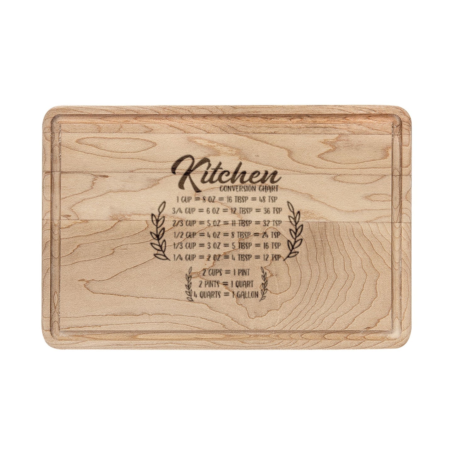 Engraved Kitchen Cutting Board — Personalized Recipe & Family Name Plaque