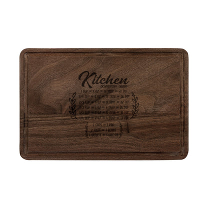 Engraved Kitchen Cutting Board — Personalized Recipe & Family Name Plaque