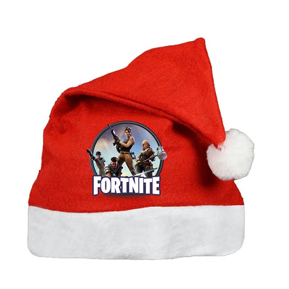 Fortnites Christmas Hats Anime Cute Fortress Night Kids Adult Cloth Santa Claus Xmas Beanies Caps Game New Year Party Decoration