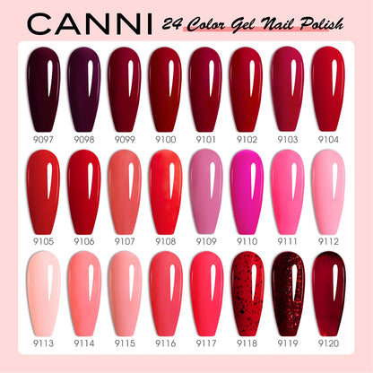 CC5 CANNI Nail Gel Polish HEMA FREE Christmas Red Winter Color Nail Gel Polish New Year Gel Design Soak Off UV LED Varnish 9ml
